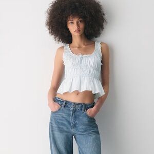 Aritzia Sunday Best White Ruffled Blouse